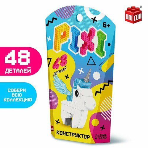 конструктор karolina toys 40 0023 48 деталей 48 дет Конструктор «Pixi. Единорог», 48 деталей