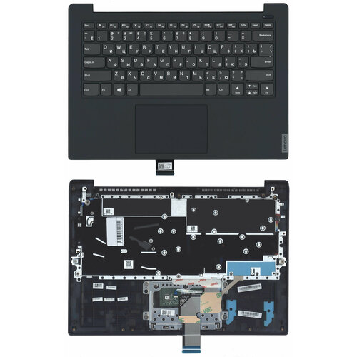 клавиатура для ноутбука lenovo ideapad s340 15 топкейс dark blue Клавиатура OEM для ноутбука Lenovo IdeaPad S340-14 топкейс dark blue