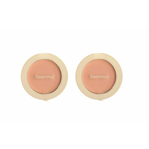 The Saem Румяна компактные Saemmul Single Blusher PK05 Yogurt Pink, 5 гр, 2 шт