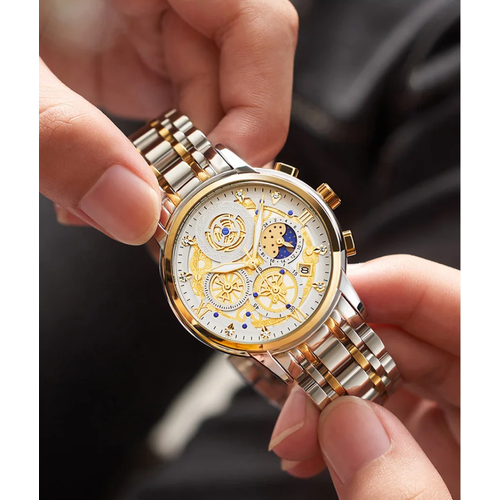 фото Наручные часы wishdoit ча-24-7, серебряный, золотой