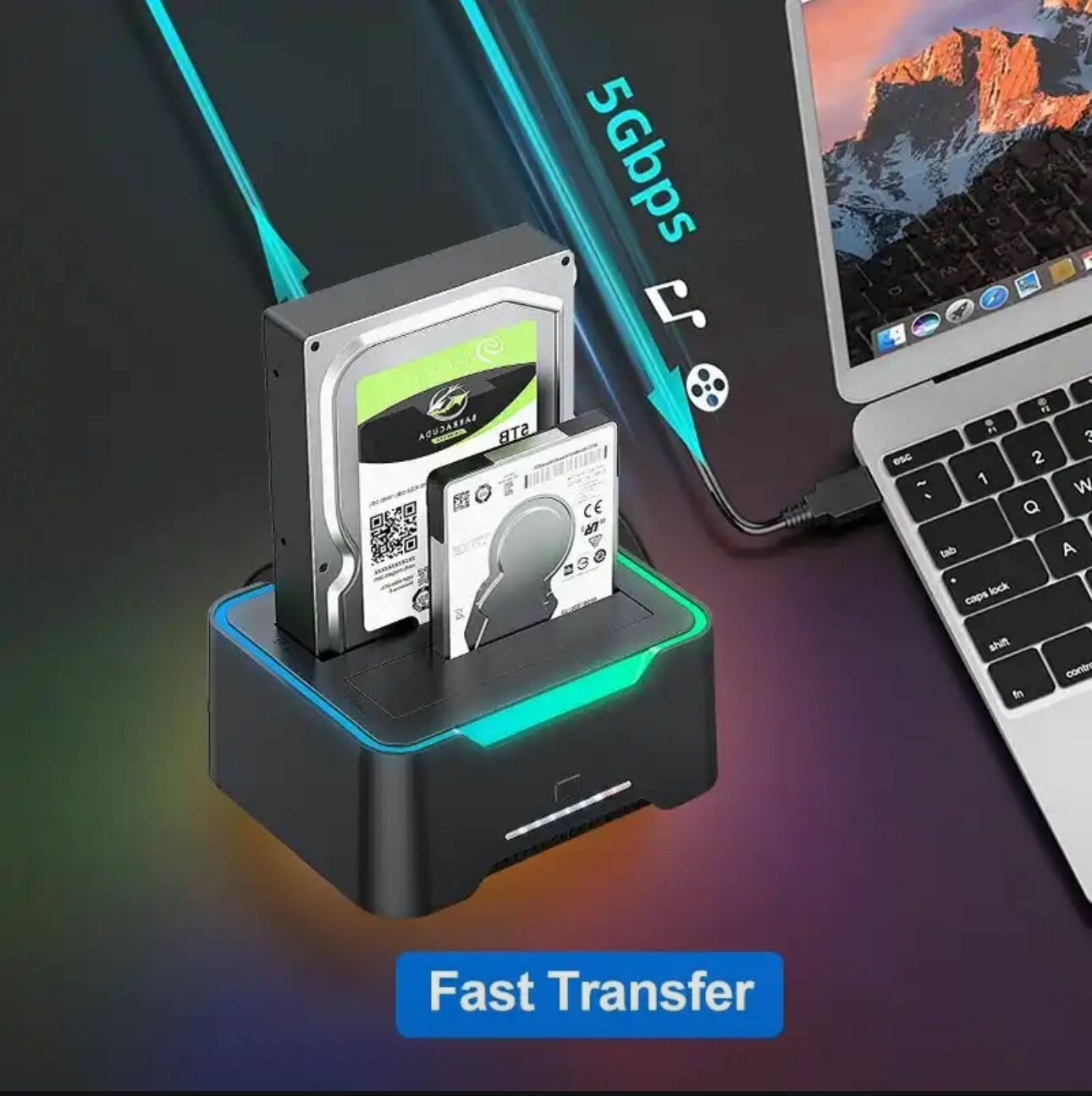 Корпус для жесткого диска 3,0/2,5 дюйма, USB 3,5-SATA — фото 3