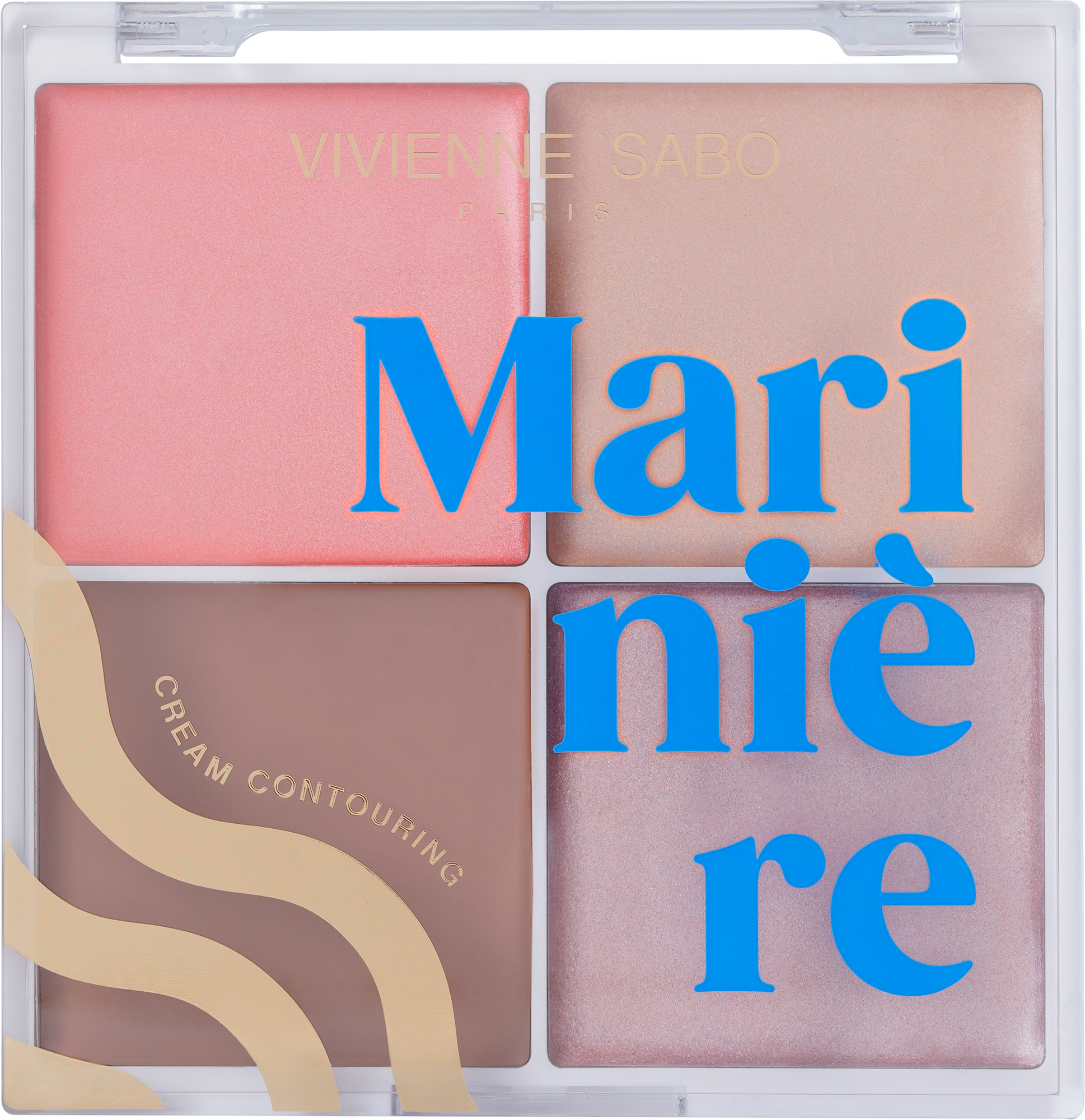 VIVIENNE SABO Mariniere Кремовая палетка для скульптурирования лица тон01, 14г