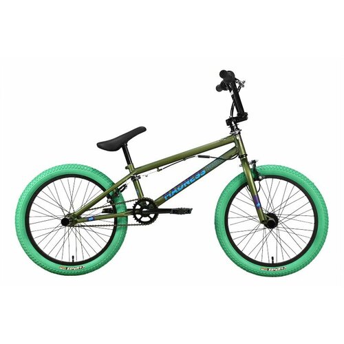 BMX велосипед Stark Madness BMX 2 (2023) зеленый Один размер липучка для закрепления троса тормозов bmx велосипеда subrosa strap