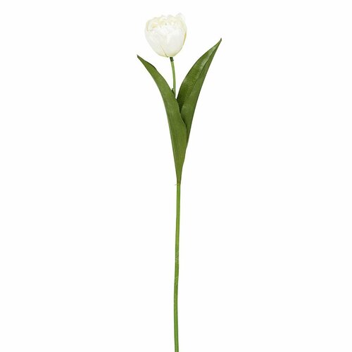Искусственный цветок Fiebiger Floristik - Тюльпан, белый, 48 см, 3 шт