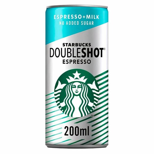 Холодный кофе Starbucks Doubleshot Espresso двойной эспрессо (без сахара) (Дания), 200 мл