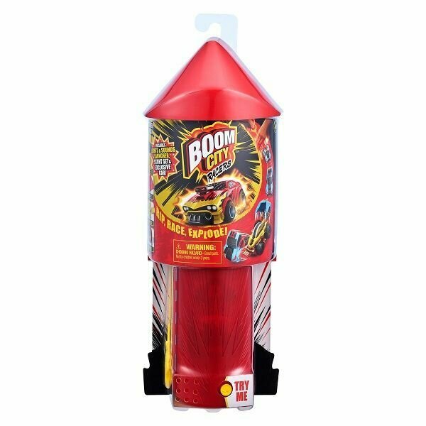 Boom City Racers - Стартовый набор с лончером, свет/звук