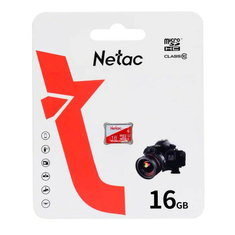 Карта памяти MicroSD 16Гб Netac P500 ECO (NT02P500ECO-016G-S)