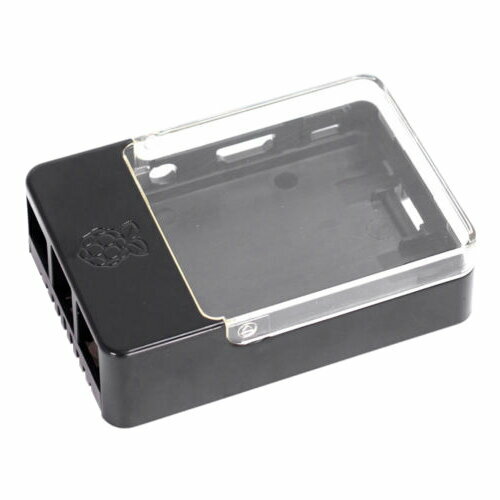 интерфейсная плата raspberry pi pi poe hat 221 1857 RA175 Корпус ACD Black Case w/Sense Hat hole for Raspberry Pi 3 B (CBPIHAT-BLK)