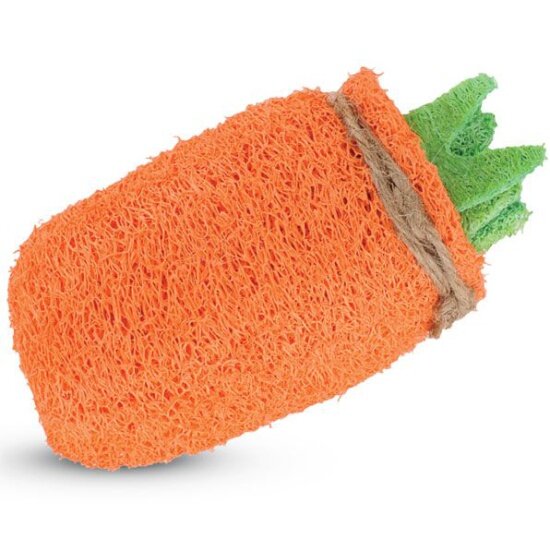 Игрушка Triol NATURAL для мелких животных из люфы "Морковь", 120мм