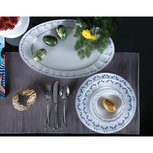 Сервиз фарфоровый столовый обеденный Францисск Дарк Блю на 6 персон 29 предметов Иран