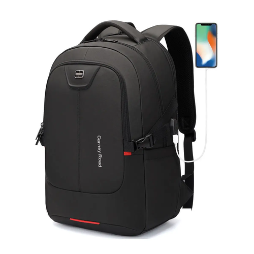 Carney Road Рюкзаки с USB мужские сумки рюкзак samsonite для ноутбука черный мужской