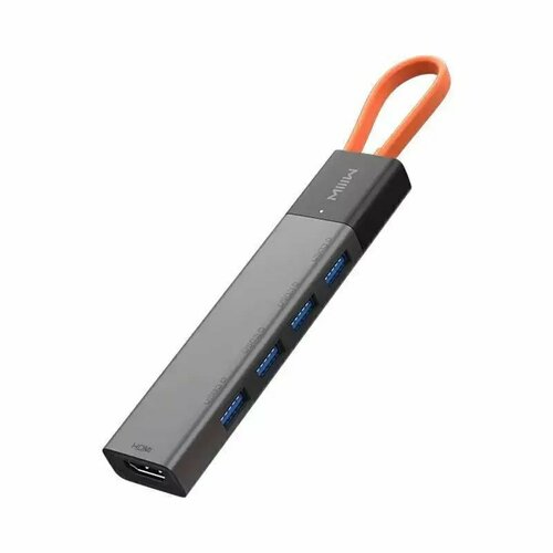 Адаптер MIIIW Type-C HUB Adapter 5 in 1 3х USB 30 HDMI 4K 1x Type-C PD MWCMA05 243000₽