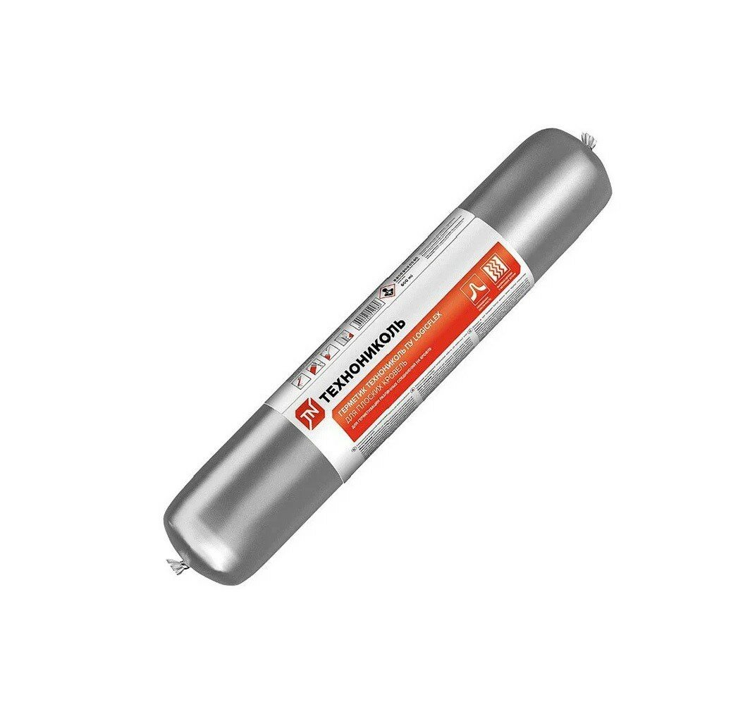 фото Герметик полиуретановый ТехноНиколь Logicflex для плоских кровель серый 600 мл, шт