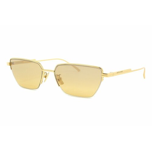 Солнцезащитные очки Bottega Veneta, золотой, коричневый