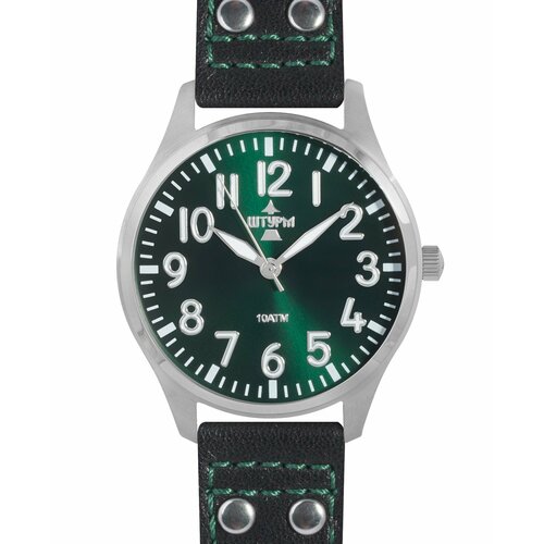 фото Наручные часы штурм 10960340, зеленый
