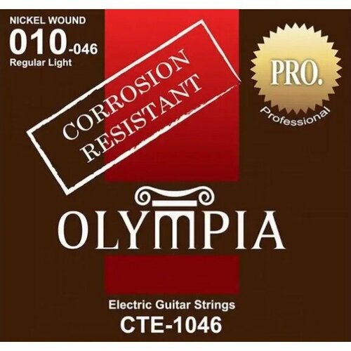 Струны для электрогитары Olympia CTE1046 струны для электрогитары olympia egs350