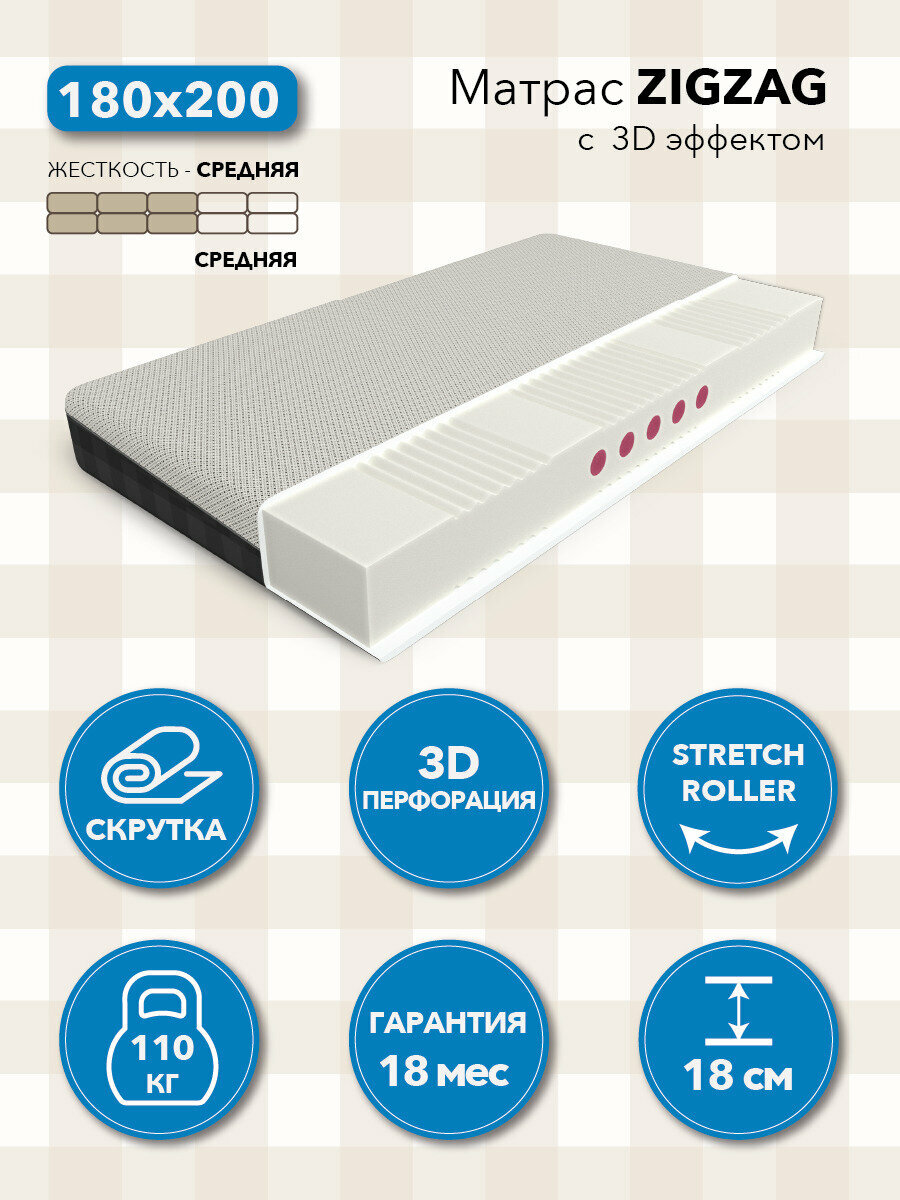 Матрас Mr.Mattress Zigzag 180х200