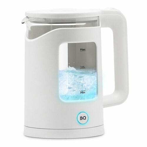 Чайник BQ KT2000G 15л 1500Вт пластикстекло белый KT2000G White 162300₽