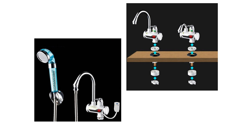 Кран-водонагреватель с насадкой для душа - фотография № 5