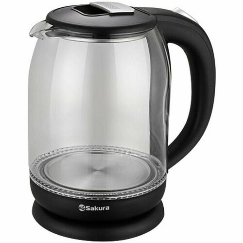 Чайник SAKURA SA-2709BK PROMO 18л 1800Вт стекл корпус подсветка черный 149900₽