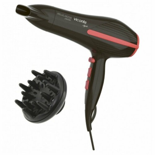 Фен Viconte VC-3752 черный с красным 206300₽