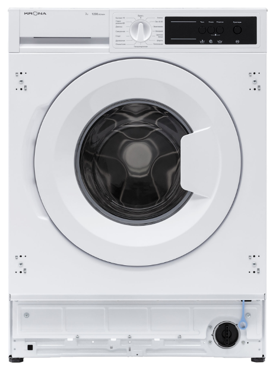 Встраиваемая стиральная машина KRONA ZIMMER 1200 7K WHITE