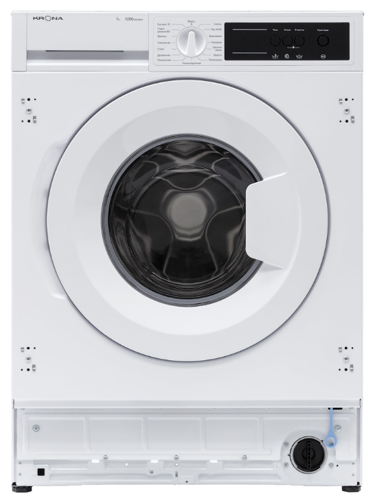 фото Встраиваемая стиральная машина KRONA ZIMMER 1200 7K WHITE
