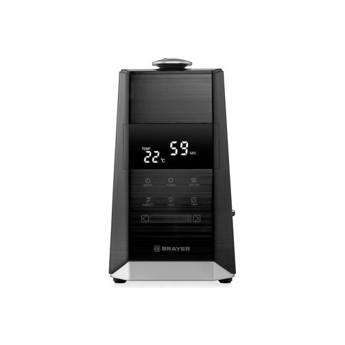 Увлажнитель ультразвуковой BRAYER 6 л 25 м 40-80 таймер дисплей 15 ч пульт теплый 719900₽