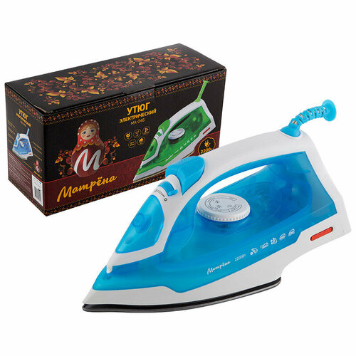 Утюг МА-046 матрёна 2200Вт тефлон покр самоочист голуб 127700₽