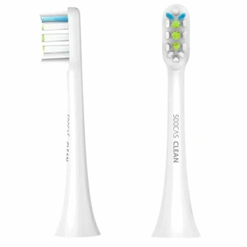 Xiaomi Комплект сменных насадок Xiaomi Mijia Regular 2 шт. для Xiaomi Mijia Electric Toothbrush белые BH01-P