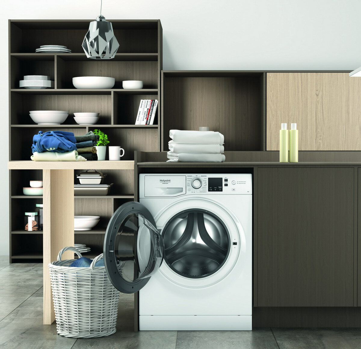 Стиральная машина узкая Hotpoint NUS 5015 S RU - фотография № 8