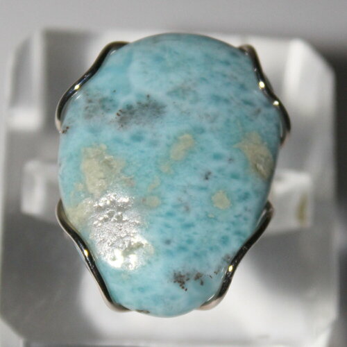 фото Кольцо true stones, ларимар, размер 18, голубой
