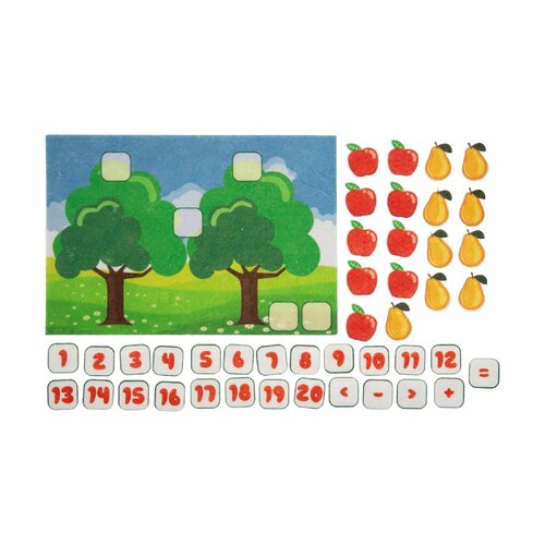 Игровой набор LipLip Учимся считать, фетр, 48 дет. LIP1221