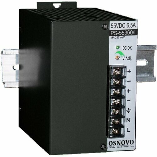 Промышленный блок питания Osnovo DC55V, 6,5A (360W) PS-55360/I промышленный уличный блок питания osnovo ps 12120 i