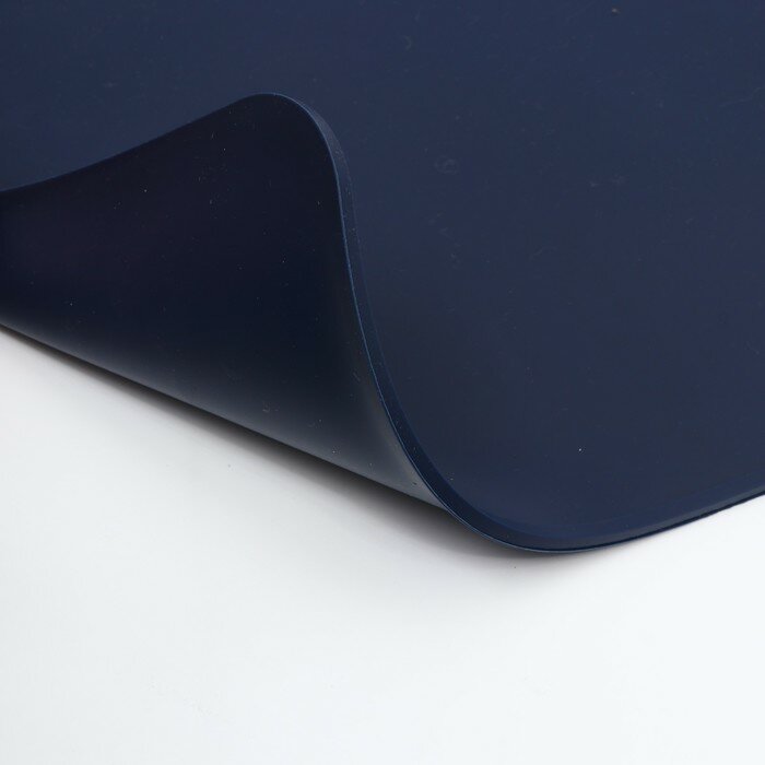 Pet Lab Коврик силиконовый под миску, 40 х 30 см, синий - фотография № 5