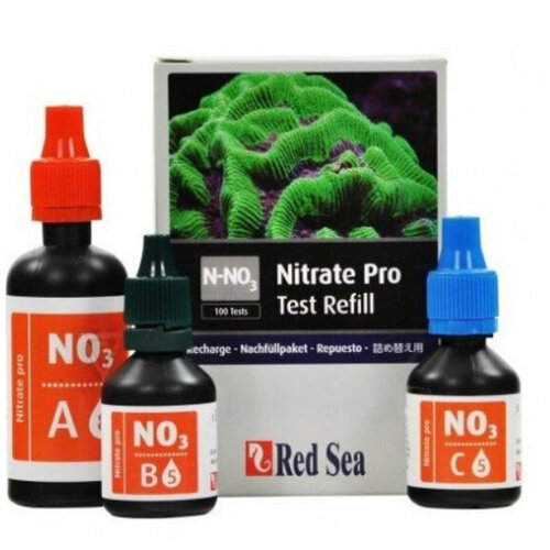 Реактивы для теста Red Sea Nitrate Pro реактивы для теста red sea алкалинити про титровальный 75 измерений
