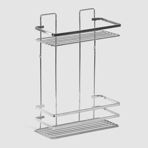 Полочка двойная Suntel металл хром 24х11х35,5 см