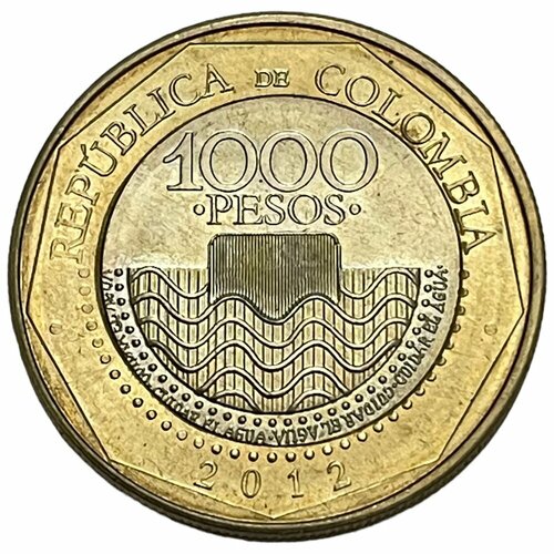 Колумбия 1000 песо 2012 г.