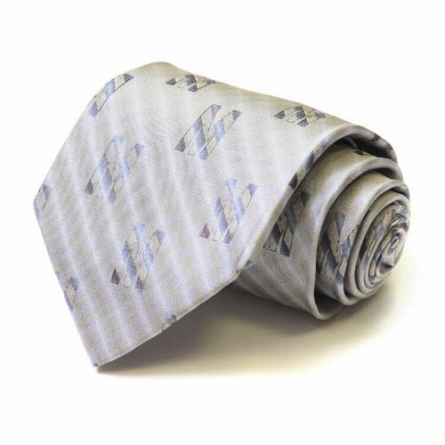 фото Галстук moschino, натуральный шелк, для мужчин, серый