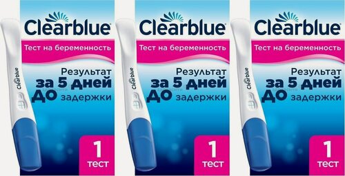 Изображение товара Тест на беременность Clearblue Plus, 3 уп