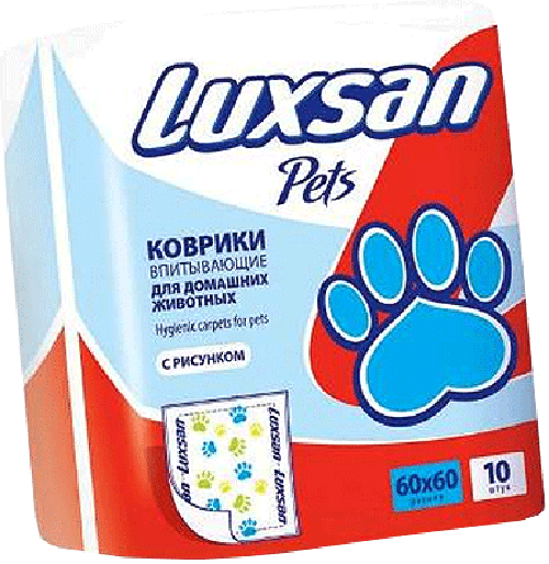 Пеленки для щенков Luxsan Pets, 60 x 60, 10 штук