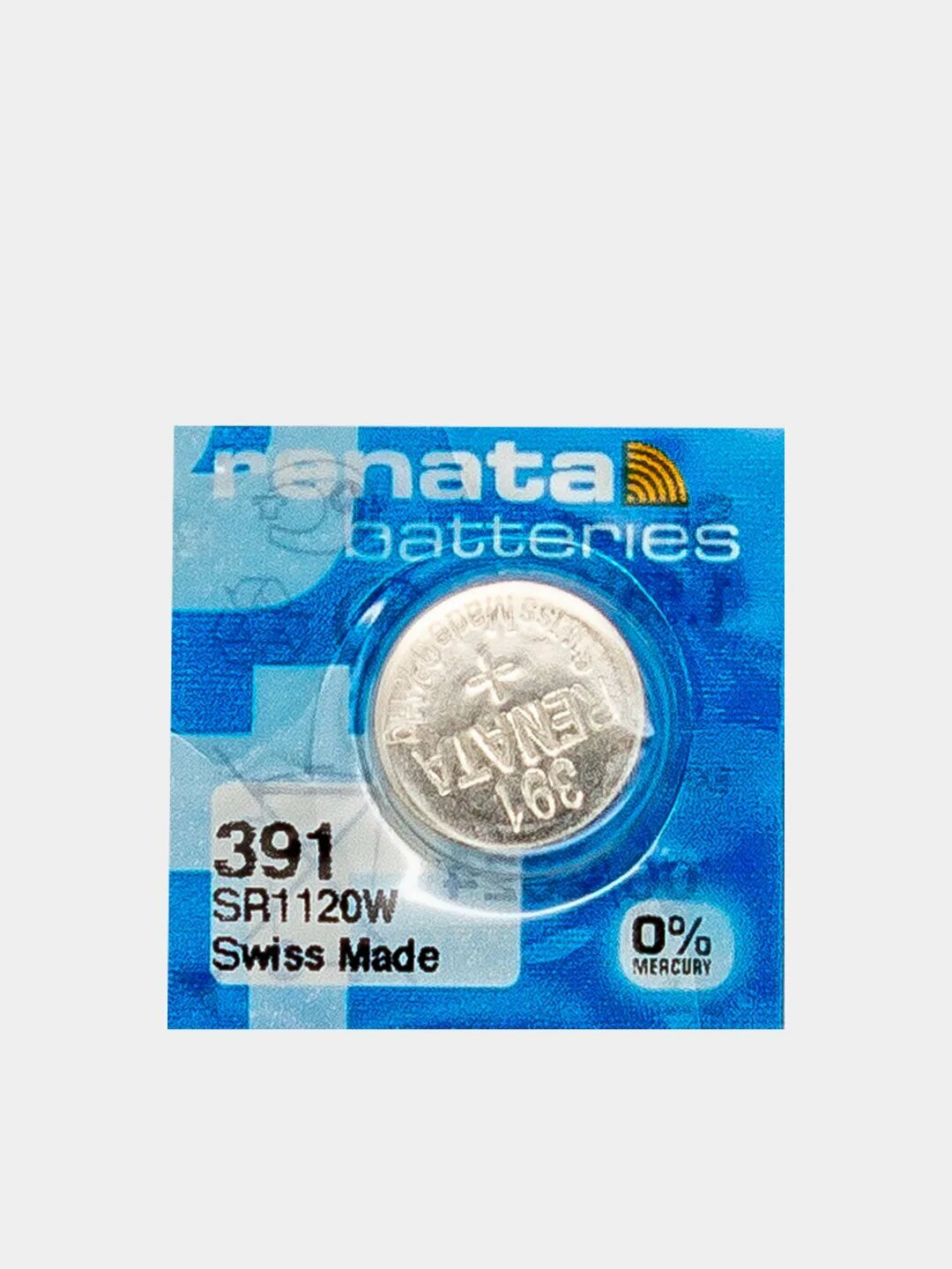 Батарейка Renata 391, SR1120W, упаковка 1 шт.