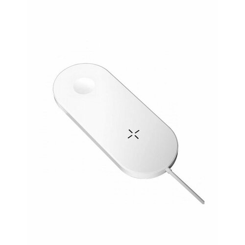Беспроводное зарядное устройство Devia 2 in 1 для iPhone + Apple Watch, белый