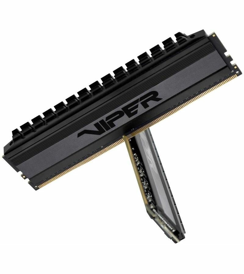 Оперативная память Patriot Viper 4 Blackout DDR4 - 2x 4GB, 3200 МГц, DIMM, CL16, RTL (pvb48g320c6k)