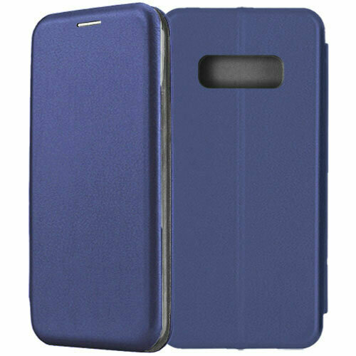 Чехол-книжка Fashion Case для Samsung Galaxy S10e G970 синий дизайнерский горизонтальный чехол книжка для самсунг s10e samsung galaxy s10e герб ссср камуфляж
