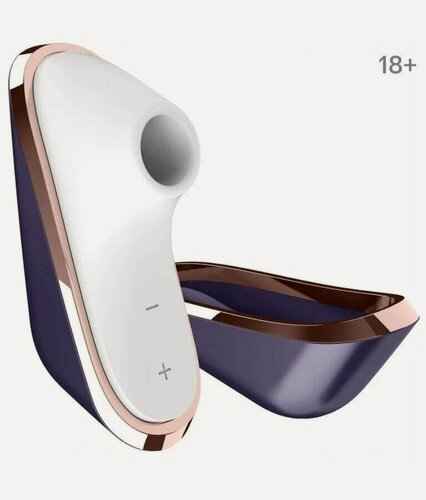 Изображение товара Вакуум-волновой бесконтактный стимулятор клитора Satisfyer Pro Traveler, ABS пластик+силикон, черный, 9,5см