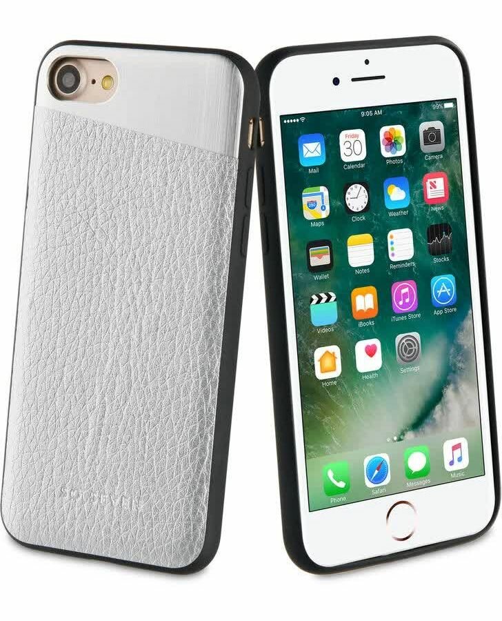 Чехол-накладка So Seven для Apple iPhone 7/8 THE METAL EFFECT серебристый