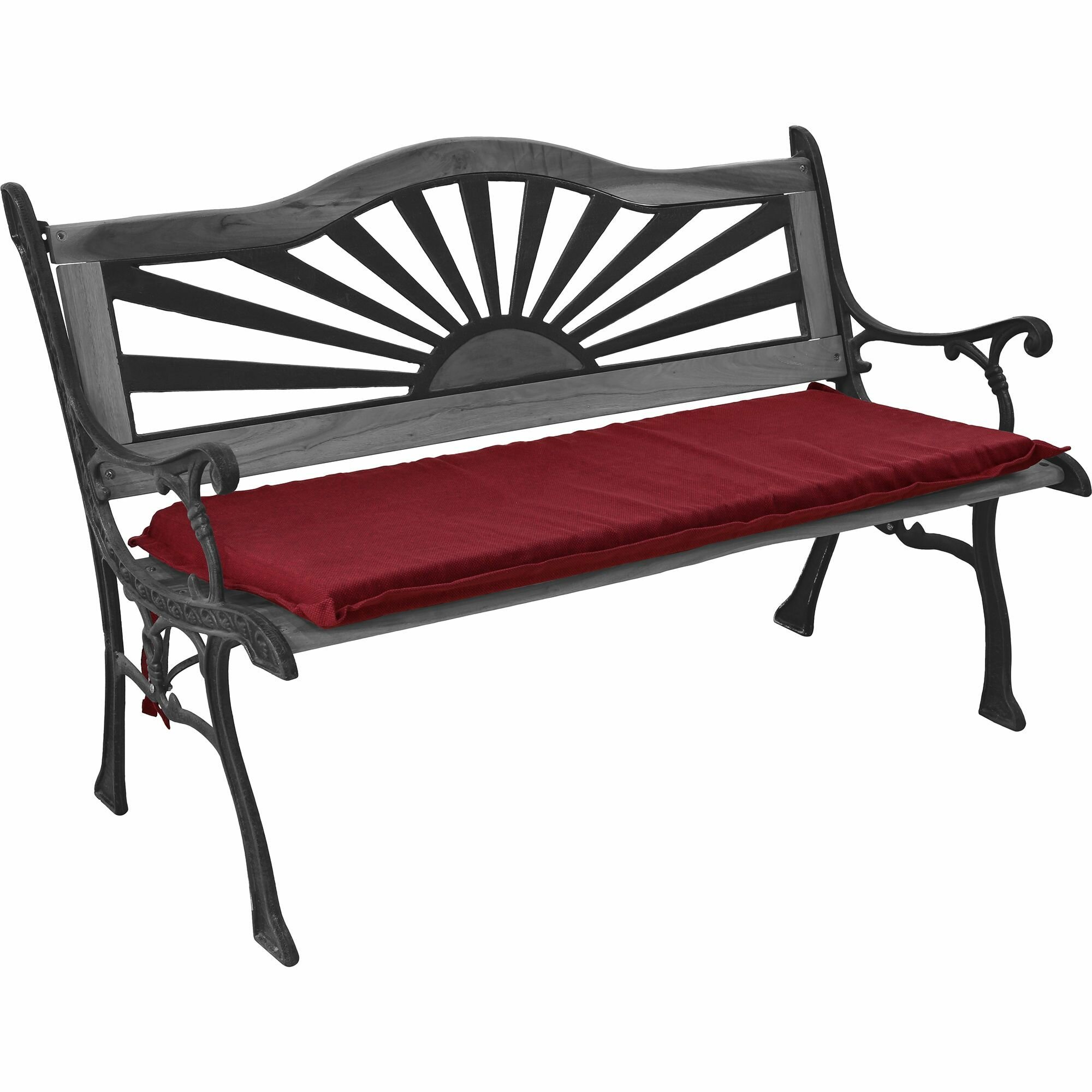 Подушка для скамьи Morbiflex бордовая 100х50х4,5 см - фото №1
