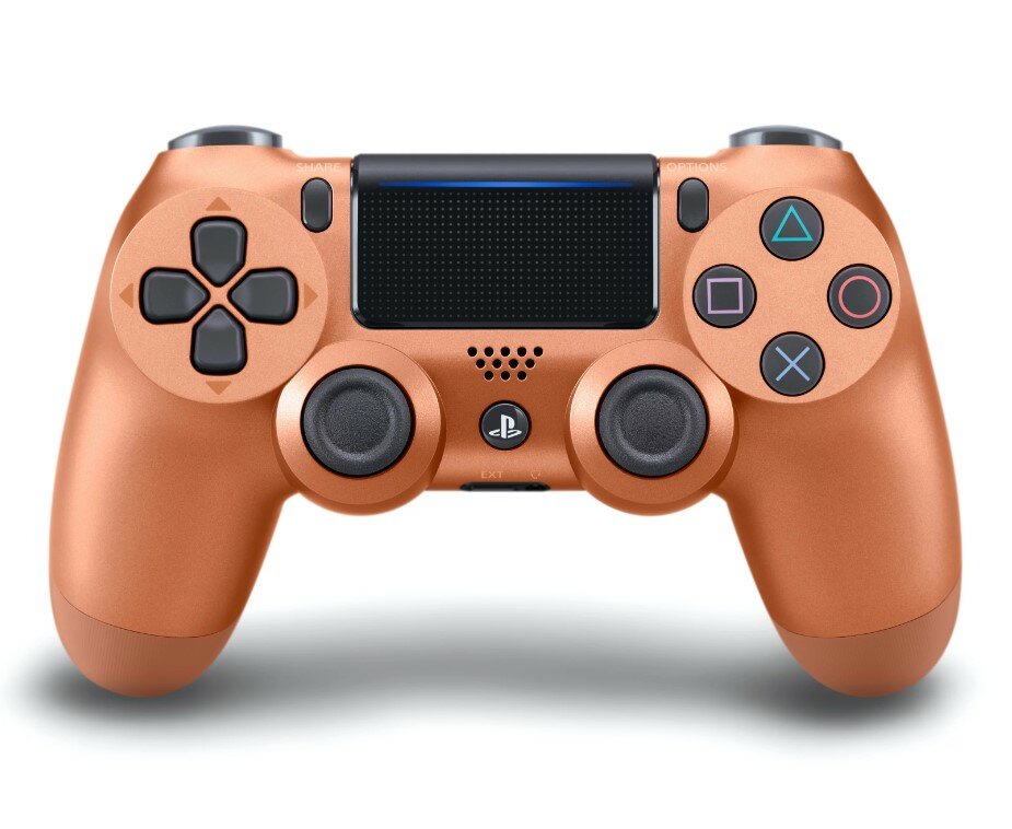 Геймпад для PlayStation 4 беспроводной, совместим с PS4, PC и Mac, Apple, Android, оранжевый