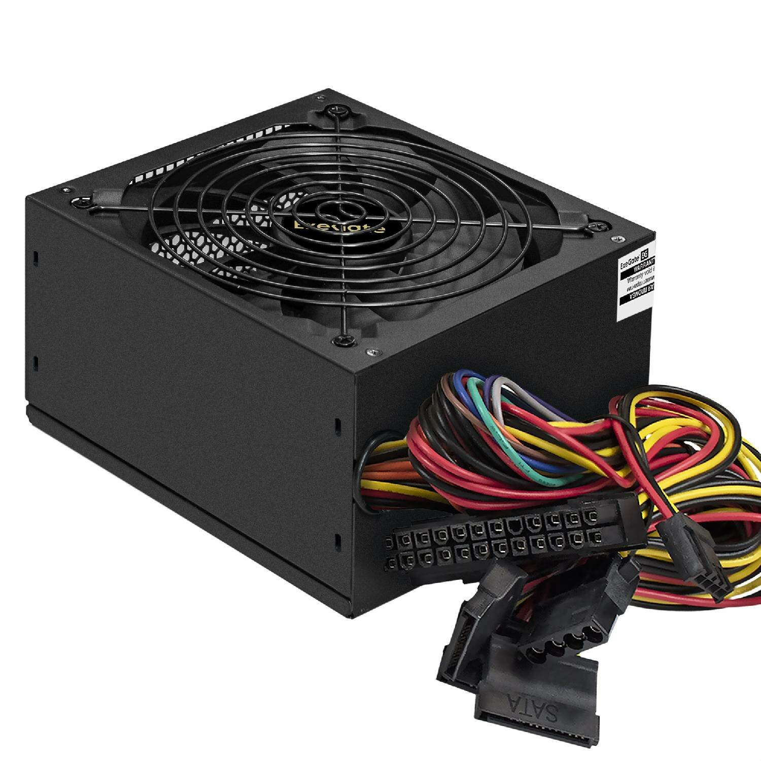 Блок питания EXEGATE 400PPX (ATX APFC КПД 80% (80 PLUS) 14cm fan 24pin (4+4)pin PCIe 5xSATA 4xIDE FDD RTL black)